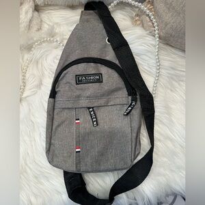 Gray Crossbody Bag